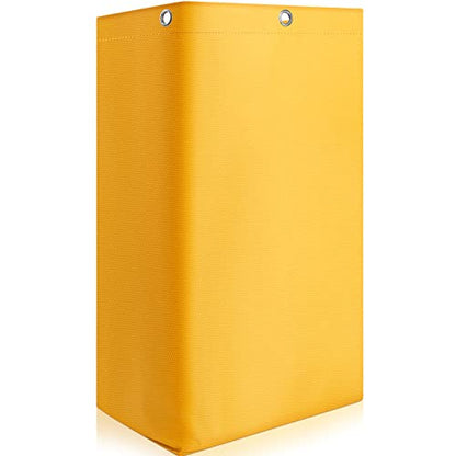 16 x 11 x 27 inch Replacement Janitorial Cleaning Cart Bag High Capacity Commercial Janitorial Cart Bag Housekeeping for Housekeeper Restaurant Motel Cafe Facility Office, 23 Gallon, Yellow(1 Pc)