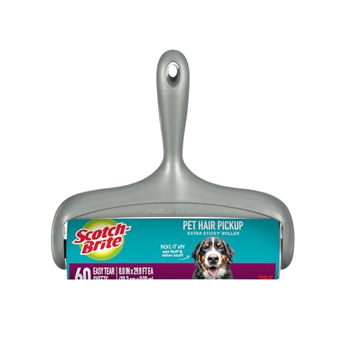 Scotch-Brite Pet Hair Extra Sticky Large Lint Roller, 60 Sheets, 1 Pack - size: 1 Roller