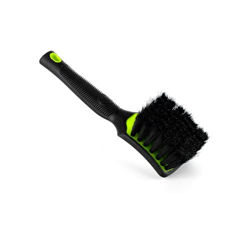 Detail Factory - ProGrip Interior Scrub Brush - Soft Bristles - Rubber Grip for Maximum Stability and Comfort - Curved Head Profile for Better Clearance - Octane Ectoplasm - color: Octane Ectoplasm