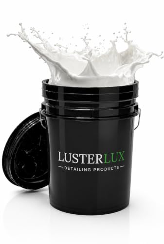 LuxBucket, Heavy-Duty Multi-Purpose Bucket with Carry Handle, Bucket for Cleaning, Detailing, Storage, Organization, Garage, Workshop & Outdoor Use
