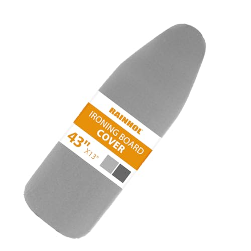 Small Ironing Board Cover 13"x43", RAINHOL Grey - color: Gray, size: 43"L x 13"W