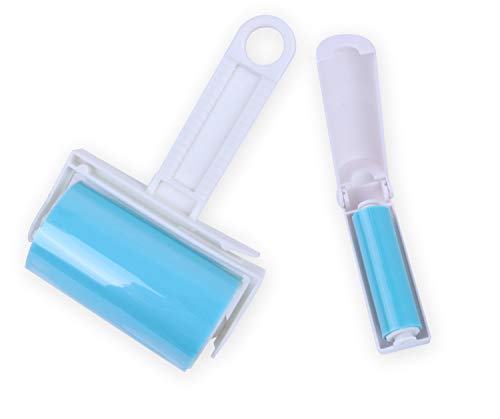 Reusable Lint Roller, Removes Pet Hair from Clothes, Couch, Car - size: Medium + 1 Travel Size