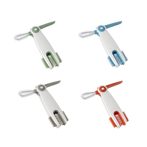 3 in 1 Cup Lid Gap Cleaning Brush Set, Baby Bottle Cleaning Tools, 4Pcs