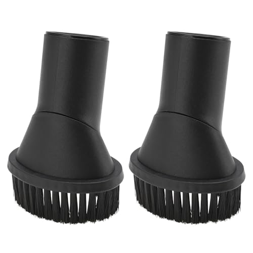 2pcs Vacuum Cleaner Brush Round Dust Brush Vacuum Cleaner Attachment Round Dust Brush Compatible with 35mm/1.38in Inner Vacuum Cleaner