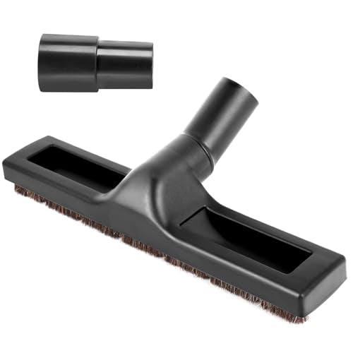 12" Universal Vacuum Cleaner Floor Brush Attachments 1 1/4 inch(32mm) for Shark Vacuum Brush Attachments,360° Swivel Hardwood Brush & Adapter with Horse Hair Attachments for Shark Vacuums Accessories
