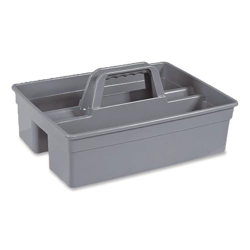 Nexstep Maxirough Maid Caddies, 12 x 7, Gray, Two Compartments