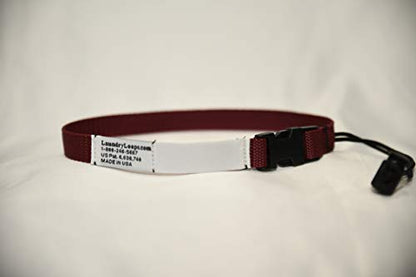 Laundry Loop with Sock Snare, Premium Maroon Laundering Strap - color: Maroon, size: 1 Strap
