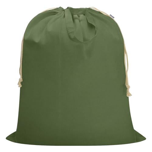 Canvas Laundry Bag 40"W x35"H, Extra Large Heavy Duty Storage Bag XXL Green - color: Army Green, size: XXL 40"Wx35"H┃1 Pack