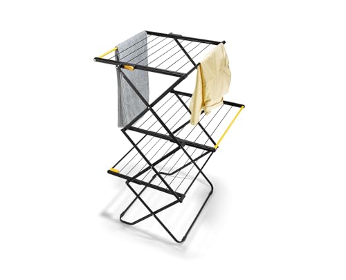 Joseph Joseph AirFrame 3-Tier Folding Clothes Drying Rack, Space Saving - size: 53 ft