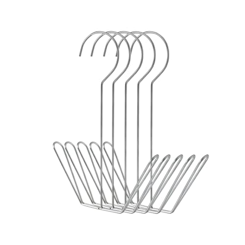 10 Pack Stainless Steel Shoe Drying Rack with Hooks, Multi-Function Hanging Shoe Holder for Shoes and Insoles, Balcony Laundry Shoe Hanger for Home and Outdoor Drying