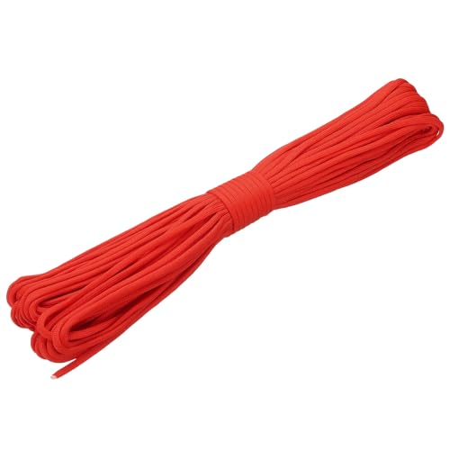 uxcell 4mm Nylon Rope, 10ft Portable Clothesline for Luggage and Backpack Tie Downs, Hanging Clothes, Swings, Camping and Mountaineering Tie Downs, Red - color: Red