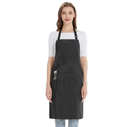 Hair Stylist Apron - Black - PU and Polyester - Waterproof Salon Apron - color: Black Apron - Pu and Polyester