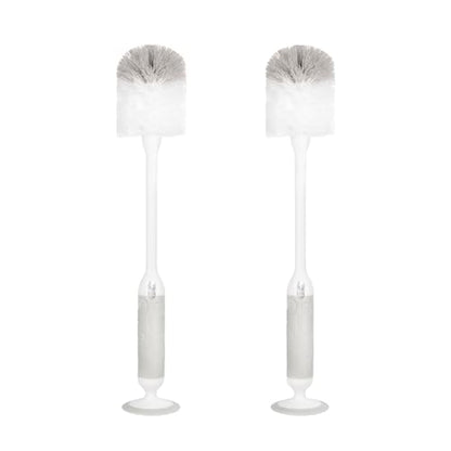 Ubbi Deluxe 2-in-1 Baby Bottle Cleaning Brush Set, Gray, 2 Pack - color: Gray Deluxe Bottle Brush, 2 Pack
