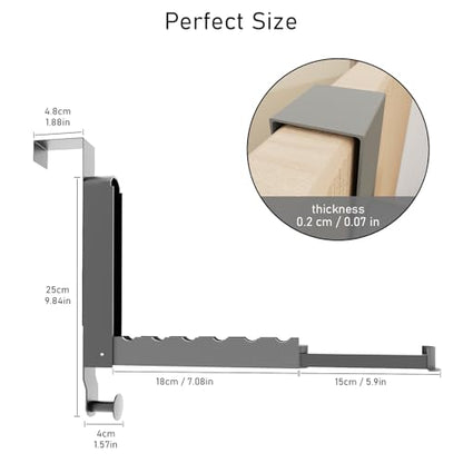 Over The Door Drying Rack, Space Grey, 1 Pack - color: Space Grey