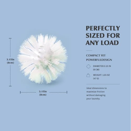 4Pcs Reusable Laundry Balls Anti-Tangle Washing Machine Balls with Bristles - color: 4pcs