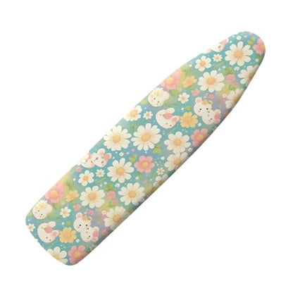 Ironing Board Cover, Universal Stretchy Stain Reisstant Protector for Ironing Board with Elastic Edge Ironing Board Accessories Lightweight Fashion Household Items Pink Flower - color: Little Pink Flower