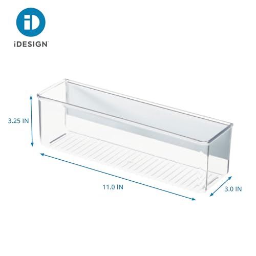 iDesign Magnetic Medium Clear Plastic Organizer Bins - size: Medium, style: Pack of 1