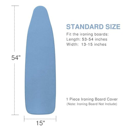 VividPaw Ironing Board Cover and Pad, Standard Size 15x54, Thick Padding - color: Blue, size: 15" x 54"