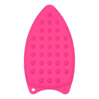 PATIKIL Silicone Iron Rest Pad, Multipurpose Hot Heat Resistant Iron Rest Plate Protective Pad for Ironing Board Hot Resistant Steamer Steam Compact Mat, Rose Red - color: Rose Red