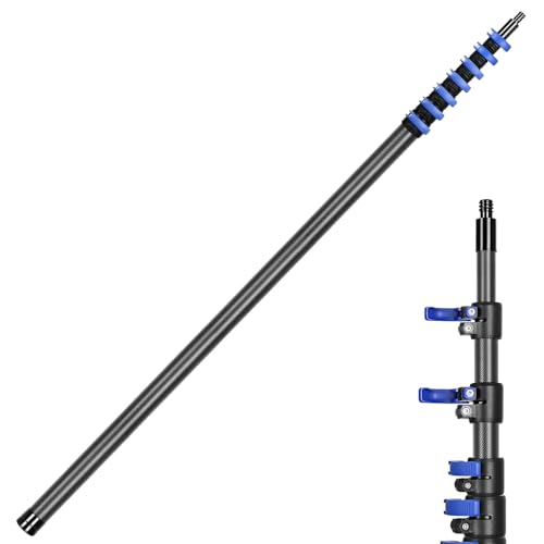 30FT Carbon Fiber Telescopic Pole, Multi-Purpose Lightweight Extension Pole - size: 30 FT