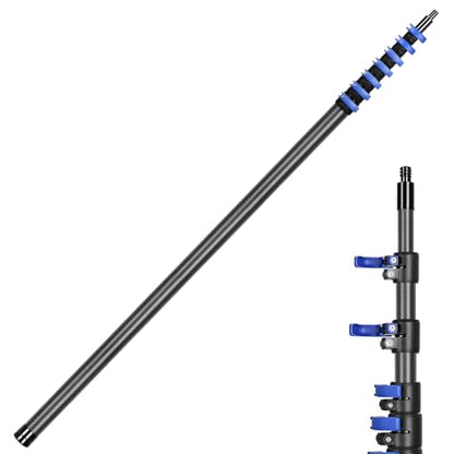 30FT Carbon Fiber Telescopic Pole, Multi-Purpose Lightweight Extension Pole - size: 30 FT