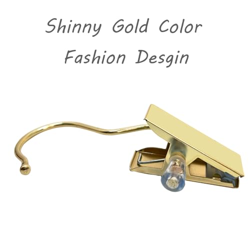 Boot Hangers 4.5" Metal Outfit Hanger Gold Hanging Clips for Gloves Shoes Laundry Hooks Hair Extension Wigs Clips Portable Home Travel Hangers for Hat, Towels, Bras, Socks 12Pack - color: Gold
