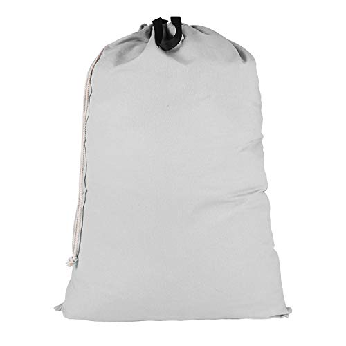 SWISSELITE Heavy Duty Laundry Bag, Large Travel Dirty Clothes Bag - color: Light Gray