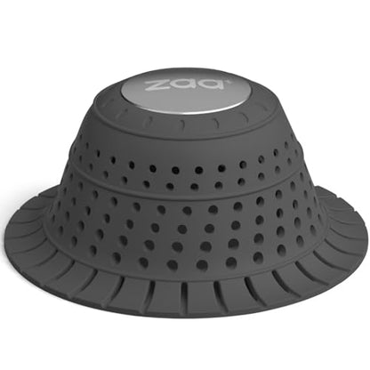 zaa Shower Drain Hair Catcher Bathtub Drain Strainer Sink Drain Protector - color: Black, size: 1pack