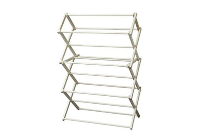 Peaceful Classics Wooden Folding Laundry Rack, 52" x 36" x 16" - size: Medium
