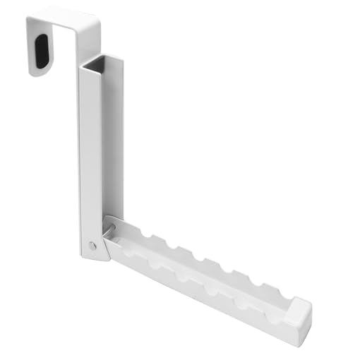 Uenhoy Foldable Over The Door Hanger Hooks for Clothes, Coat Hanger, White