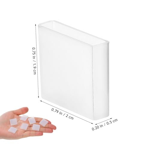 Toyvian Non-Slip Hanger Grips, 50pcs Silicone Clothes Hanger Shoulder Strips Clear Anti-Slip Rubber Clips for Clothes Pants and Dresses Protective Accessories for Home Retail Use - color: Transparent