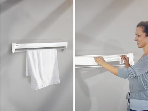 Leifheit 83100 Wall Dryer Telefix 100, White - size: 8,1 m