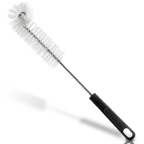 Fuller's Bottle & Tumbler Cleaning Brush - 15” Long Handle with Soft Nylon Bristles | Twist-Wire Design for Travel Mugs, Jars, Vases & Water Bottles | Durable, Dishwasher Safe & Non-Slip Grip