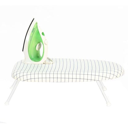 24x14in Tabletop Mini Ironing Board with Foldable Legs, Portable Iron Board with Extra Wide Countertop, Small Ironing Board for Sewing, Crafting, Dorm, Small Spaces, RV, Travel - White - color: White