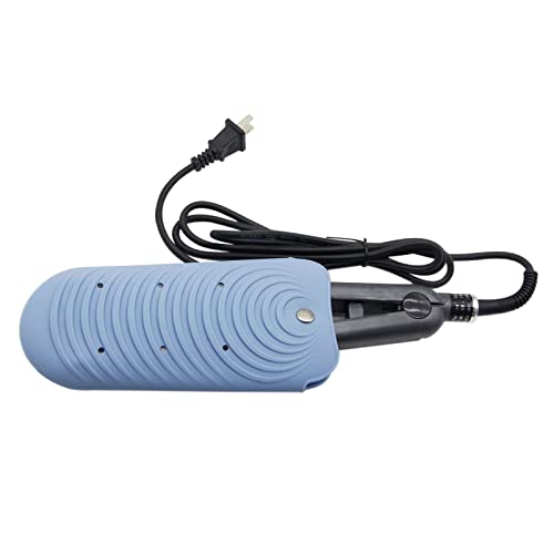 Heat Insulating Silicone Mat Pouch for Hair Styling Tools, Curling & Flat Irons Anti-Slip Travel Cover, Small Portable Straightener Pad for Curler Wands Storage, Hot Waver (Blue) - color: Blue
