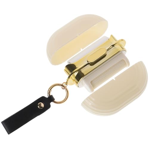 SUPVOX Mini Lint Roller Ball Portable Reusable Pet Hair Remover for Clothes Couch Car Seat Travel Sticky Dust Cleaner with Hand Strap Compact 3.81 X 2.75 X 1.37 in