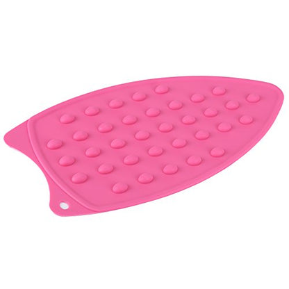 Silicone Rest Pad, Protective Surface for Mini Iron Pad Protection Ironing Rest (Rose red) - color: Rose Red