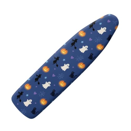 Ironing Board Cover with Elastic Edge Ghost Standard Size Portable Iron Pad Covers for Indoor Resists Scorching and Staining - color: Ghost - B