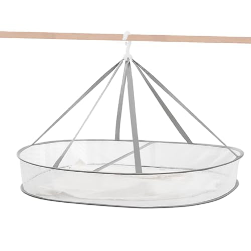 1Tier Clothes Drying Rack Foldable 31.5" Mesh Clothes Hanging Dryer - size: 1 Tier