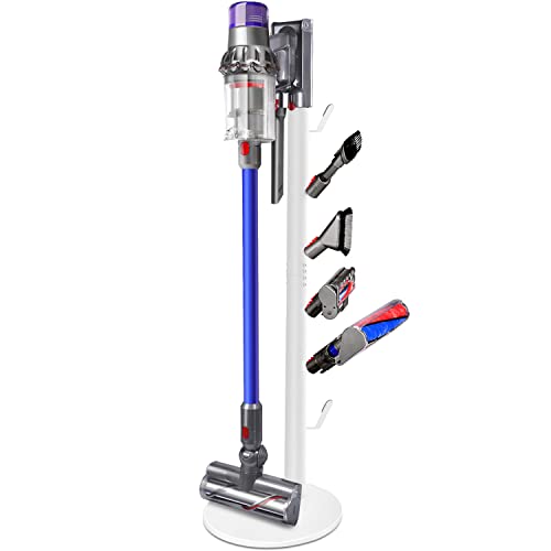XIGOO Freestanding Vacuum Stand Holder with 6 Hooks - color: White, style: 6 Hooks