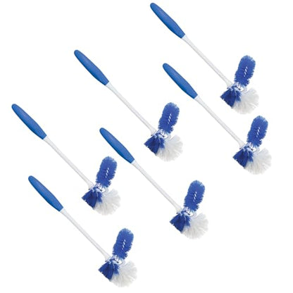 LOLA Classic Toilet Brush w/Under-The-Rim Scrubber, 6 Pack - size: 6 Pack, style: Toilet Brush w/Under Rim