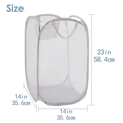 Foldable Pop Up Laundry Hamper,Dual-Use Laundry Basket