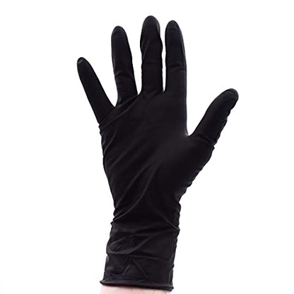 Colortrak Premium Grip Reusable Gloves, 4 Pairs, Black, Medium - size: Medium