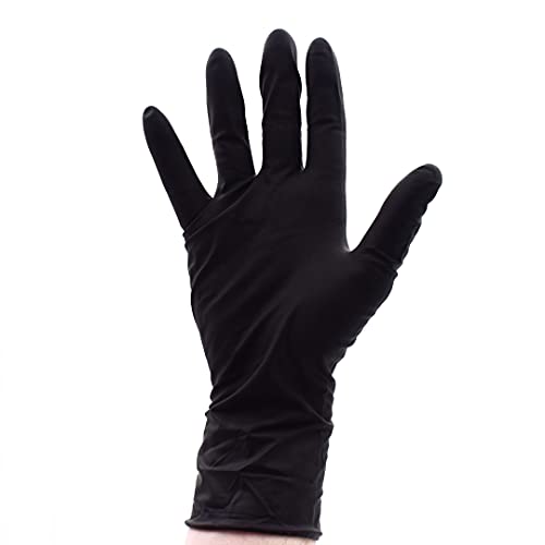 Colortrak Premium Grip Reusable Gloves, 4 Pairs, Black, Large - size: Large