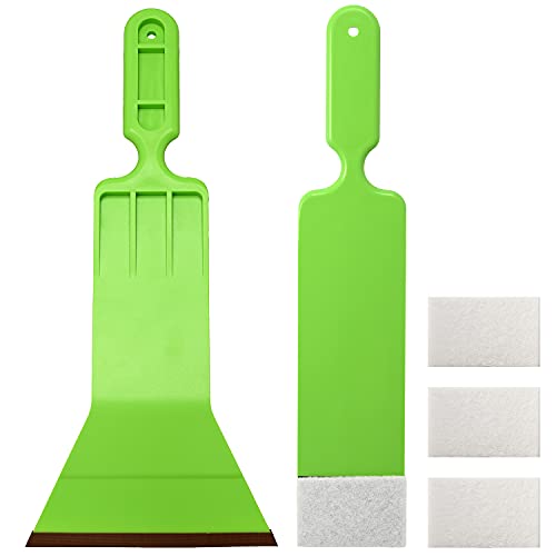 NEWISHTOOL Window Tint Tools Bulldozer Squeegee Kit, Long Handle Tint Tools - color: Green