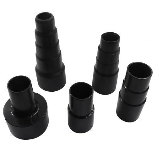 5 Pcs Universal Vacuum Hose Adapter Kit, Multi-Size, Black - size: Kit 3 (5 pcs)
