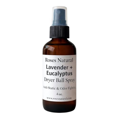 Natural Dryer Ball Spray, 4 oz, Patchouli, Lavender,Essential Oil Laundry Refresher, Fabric Freshener for Clothes, Linens & Wool, Anti-Static & Odor Neutralizer, Made in the USA (Lavender Eucalyptus) - color: Lavender Eucalyptus