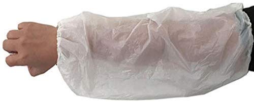 100 PCS-(18" Length) Disposable Arm Sleeves Covers, Painting, Repair, Cleaning, Tattoo, Showers, Waterproof Protector