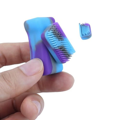 Green Piece Magnetic Glass Cleaner - Silicone Scrubber - 3 Sizes - color: Purple