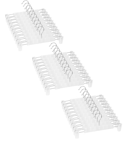 Pants Hangers with Clips, Skirt Hangers, 30 Pack, Translucent - color: Translucent, size: 30Pack
